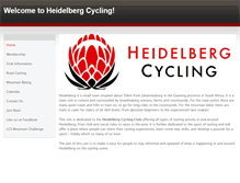 Tablet Screenshot of heidelbergcycling.co.za